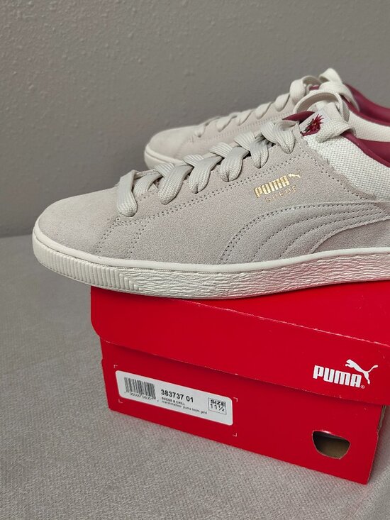 Size 11.5 - PUMA Suede  Chill Lace Up  Mens Off White Sneakers Shoes 383737-01 main image 6